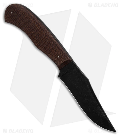 15:58 Knife Co. Revere Fixed Blade Knife Burlap Micarta (4" Black SW) 4 15:58 Knife Co. Revere Fixed Blade Knife Burlap Micarta (4" Black SW) - Image 2