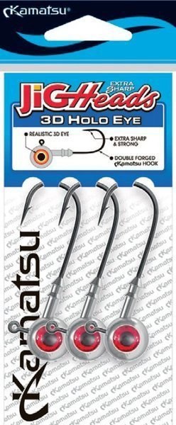 Kamatsu Jighead 3D Holo Red Eye (3pcs) 4 Kamatsu Jighead 3D Holo Red Eye (3pcs) - Image 2
