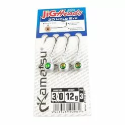 Kamatsu Jighead 3D Holo Green Eye (3pcs) -Avokelavavat Sales Store 416030006r 2