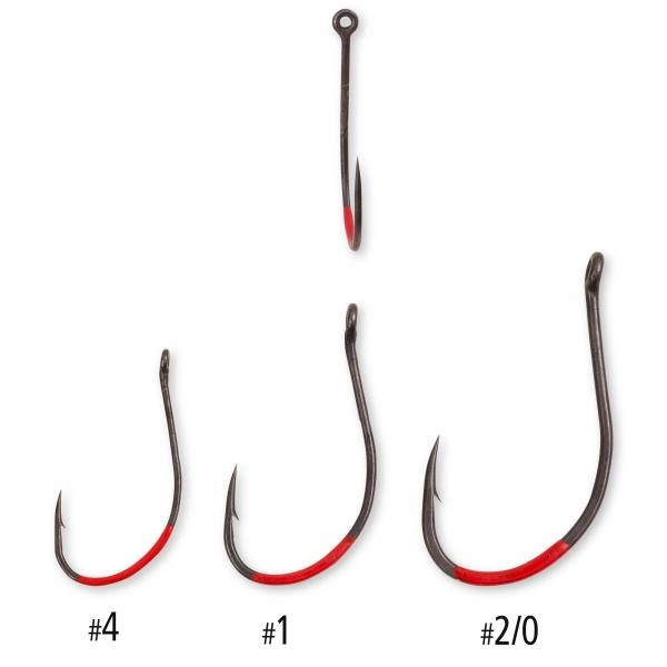 Quantum 4street Drop Shot Hook DG Black Red (5-pack) 4 Quantum 4street Drop Shot Hook DG Black Red (5-pack) - Image 2