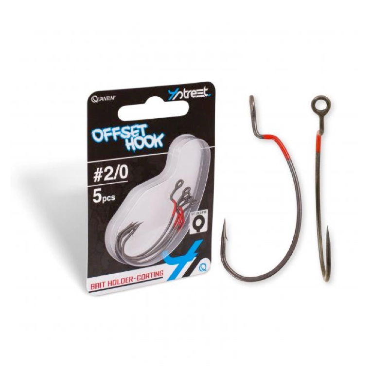 Quantum 4street Offset Hook DG Black Red (5-pack) 3 Quantum 4street Offset Hook DG Black Red (5-pack)