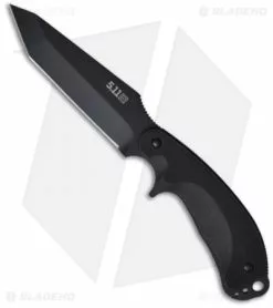 5.11 Tactical Tanto Surge Knife Utility Fixed Blade (4.25" Black Plain) 51030