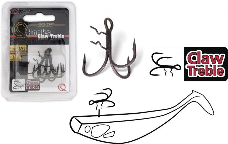 Quantum Claw Treble Hooks 4 Quantum Claw Treble Hooks - Image 2