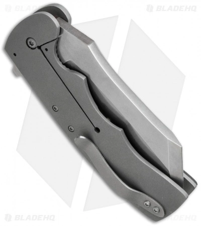 Aaron Frederick VBSS Flipper Frame Lock Knife LSCF/Ti (3.5" Stonewash) 5 Aaron Frederick VBSS Flipper Frame Lock Knife LSCF/Ti (3.5" Stonewash) - Image 3