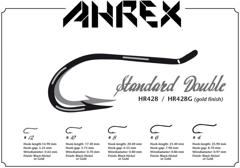 Ahrex Hooks Ahrex HR428 - Tying Double 3 Ahrex Hooks Ahrex HR428 - Tying Double