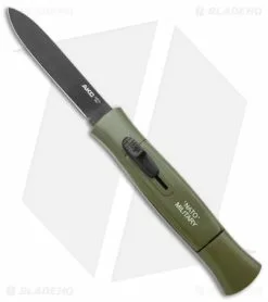 AKC 007 Concord NATO Military OTF Automatic Knife OD Green (3.25" Black Flat)