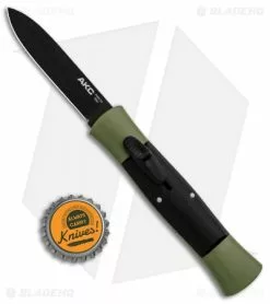 AKC Concord OTF Automatic Knife Green/Black (2.75" Black Flat) -Avokelavavat Sales Store AKC 007 Concord OTF Green Black Flat GX 30500 jr bottlecap