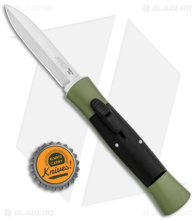 AKC 007 Concord OTF Automatic Dagger Knife Green/Black (2.75" Satin) 6 AKC 007 Concord OTF Automatic Dagger Knife Green/Black (2.75" Satin) - Image 4