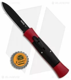 AKC 007 Concord OTF Automatic Knife Red/Black (2.75" Black Flat) -Avokelavavat Sales Store AKC 007 Concord OTF Red Black Flat GX 30499 jr bottlecap