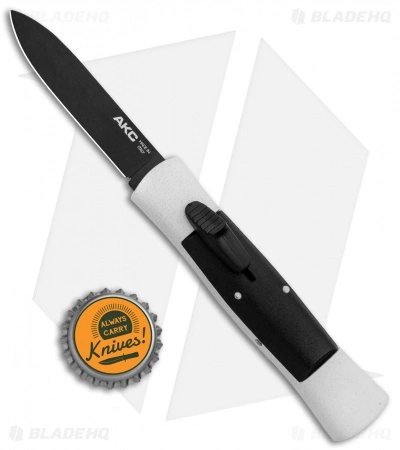AKC 007 Concord OTF Automatic Knife White/Black (2.75" Black Flat) 6 AKC 007 Concord OTF Automatic Knife White/Black (2.75" Black Flat) - Image 4