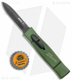 AKC Minion Nato Dagger OTF Automatic Knife Green (2.3" Black) -Avokelavavat Sales Store AKC 007 Mini Concord OTF Auto NATO Green Dagger Black BHQ 135714 jr bottlecap