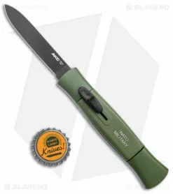 AKC 077 Concord OTF Automatic Knife NATO Military Green (3.25" Black Flat) -Avokelavavat Sales Store AKC 077 Concord OTF Auto NATO Military Green Black Flat BHQ 50796 jr bottlecap