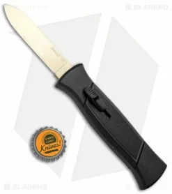 AKC 777 Blackfinger OTF Automatic Knife Black (3.25" Gold Flat) -Avokelavavat Sales Store AKC 777 Blackfinger OTF Auto Black Gold Flat BHQ 92039 jr bottlecap