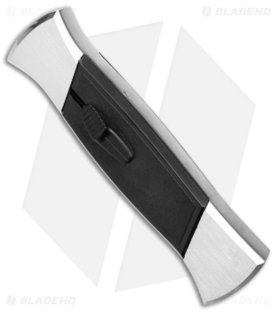 AKC 777 Blackfinger Tanto OTF Automatic Knife Brushed Aluminum (3.375" Black) 4 AKC 777 Blackfinger Tanto OTF Automatic Knife Brushed Aluminum (3.375" Black) - Image 2