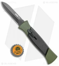 AKC 777 Green Blackfinger Dagger OTF Auto Brushed Aluminum (3.375" Black) -Avokelavavat Sales Store AKC 777 Green Blackfinger Dagger OTF Auto Brushed Aluminum Black BHQ 87411 jr bottlecap