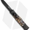 AKC Minion Concord OTF Automatic Knife Leopard (2.3" Black Flat Grind) -Avokelavavat Sales Store AKC Concord Minion Leopard Flat Blk BP 18949 jr