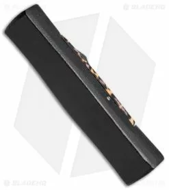 AKC Minion Concord OTF Automatic Knife Leopard (2.3" Black Flat Grind) -Avokelavavat Sales Store AKC Concord Minion Leopard Flat Blk BP 18949 jr side