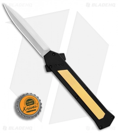 AKC F-16 Bayonet D/A OTF Automatic Knife Brass (3.3" Satin) 6 AKC F-16 Bayonet D/A OTF Automatic Knife Brass (3.3" Satin) - Image 4
