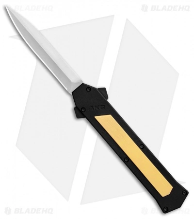 AKC F-16 Bayonet D/A OTF Automatic Knife Brass (3.3" Satin) 3 AKC F-16 Bayonet D/A OTF Automatic Knife Brass (3.3" Satin)