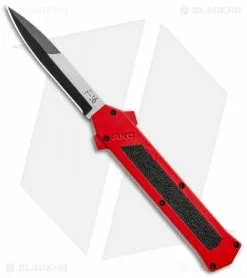AKC F-16 D/A Bayonet OTF Automatic Knife Red (3.3" Two Tone)