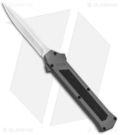 AKC F-16 D/A Dagger OTF Automatic Knife Gray (3.3" Satin) 3 AKC F-16 D/A Dagger OTF Automatic Knife Gray (3.3" Satin)