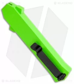 AKC F-16 D/A Dagger OTF Automatic Knife Neon Green (3.3" Satin) 8 AKC F-16 D/A Dagger OTF Automatic Knife Neon Green (3.3" Satin) -Avokelavavat Sales Store AKC F 16 DA Dagger OTF Auto Neon Green Satin BHQ 113380 jr side