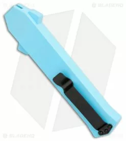 AKC F-16 D/A Dagger OTF Automatic Knife Teal (3.3" Two Tone) -Avokelavavat Sales Store AKC F 16 DA Dagger OTF Auto Teal TT BHQ 109160 jr side