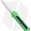 AKC F-16 D/A Bayonet OTF Automatic Knife Green (3.3" Satin) -Avokelavavat Sales Store AKC F 16 Green DA OTF Bayo Satin Plain BP 23855 jr