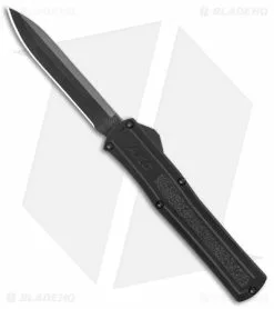 AKC F-20 D/A OTF Automatic Knife Black Aluminum (3.6" Black)