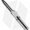 AKC F-20 D/A Dagger OTF Automatic Knife White Aluminum (3.6" Two Tone) -Avokelavavat Sales Store AKC F 20 DA Dagger OTF Auto White Aluminum TT BHQ 179206 jr