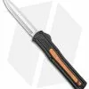 AKC F-20 D/A Dagger OTF Automatic Knife Black W/ Wood Inlay (3.5" Satin ) -Avokelavavat Sales Store AKC F 20 DA SP OTF Auto Black Wood Inlay Satin BHQ 152445 jr