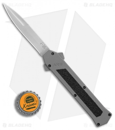 AKC F-16 D/A Bayonet OTF Automatic Knife Gray (3.3" Satin) 6 AKC F-16 D/A Bayonet OTF Automatic Knife Gray (3.3" Satin) - Image 4
