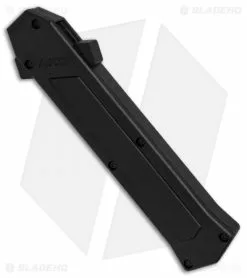 AKC F-16 D/A Bayonet OTF Automatic Knife Black Inlay (3.3" Satin) -Avokelavavat Sales Store AKC F16 DA Bayonet Black Inlay satin BHQ 79503 er spine