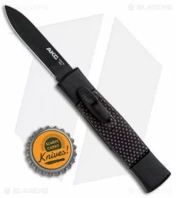 AKC Minion Concord OTF Automatic Knife Black/Sim Carbon Fiber (2.3" Black Flat) -Avokelavavat Sales Store AKC Minion Concord Black Slim CF OTF Auto Black Flat GX 33107 jr bottlecap
