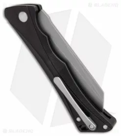 AKC Smarty Automatic Knife Button Lock Black Aluminum (3.3" Stonewash) 7 AKC Smarty Automatic Knife Button Lock Black Aluminum (3.3" Stonewash) -Avokelavavat Sales Store AKC Smarty Automatic Knife Button Lock Black Aluminum Stonewash2 side kc