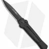 AKC X-treme Ace Automatic Knife Black (3.6" Black) -Avokelavavat Sales Store AKC X TREME ACE Side Opening Automatic Knife Black Black BHQ 100384 kp open