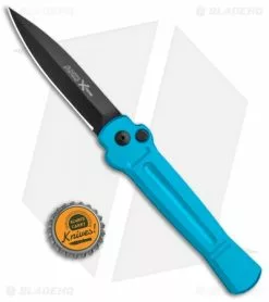 AKC X-treme Ace Automatic Knife Light Blue (3.6" Black) -Avokelavavat Sales Store AKC X treme Ace Auto Light Blue Black ACE LBLB BHQ 115396 jr bottlecap