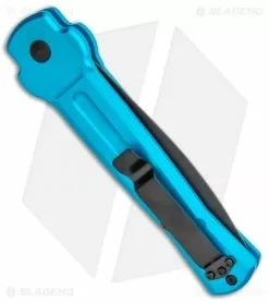 AKC X-treme Ace Automatic Knife Light Blue (3.6" Black) -Avokelavavat Sales Store AKC X treme Ace Auto Light Blue Black ACE LBLB BHQ 115396 jr side