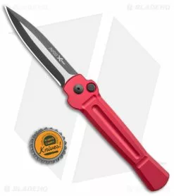 AKC X-treme Ace Automatic Knife Red (3.6" Two Tone) -Avokelavavat Sales Store AKC X treme Ace Auto Red TT BHQ 143382 jr bottlecap