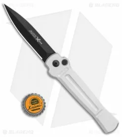 AKC X-treme Ace Automatic Knife Silver Black -Avokelavavat Sales Store AKC X treme Ace Auto Silver Black BHQ 113942 jr bottlecap