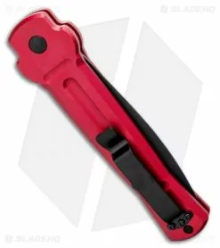 AKC X-treme Ace Automatic Knife Red (3.6" Black) -Avokelavavat Sales Store AKC X treme Ace Automatic Knife Red 3.6 Black BHQ 123056 LS Side
