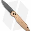 AKC Xtreme AKC X-treme Dandy Tan Aluminum Automatic Knife (3.1" Black Stonewash) -Avokelavavat Sales Store AKC X treme Dandy Tan Aluminum Auto Black SW BHQ 176846 jr