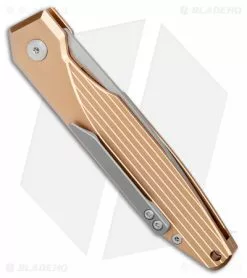 AKC Xtreme AKC X-treme Dandy Tan Aluminum Automatic Knife (3.1" Stonewash) -Avokelavavat Sales Store AKC X treme Dandy Tan Aluminum Auto SW BHQ 176851 jr side