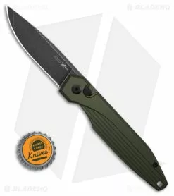 AKC Xtreme AKC X-treme Dandy Automatic Knife Green Aluminum (3.1" Black Stonewash) -Avokelavavat Sales Store AKC Xtreme Dandy Green Aluminum AK Black SW BHQ 174571 td size