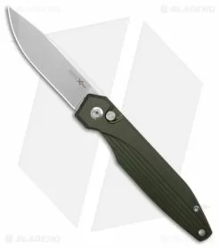 AKC Xtreme AKC X-treme Dandy Automatic Knife Green Aluminum (3.1" Satin)
