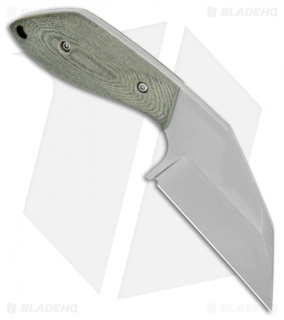 Aaron Frederick/Trash Panda Knives F-Off Fixed Blade OD Green Micarta (3.1" SW) 4 Aaron Frederick/Trash Panda Knives F-Off Fixed Blade OD Green Micarta (3.1" SW) - Image 2