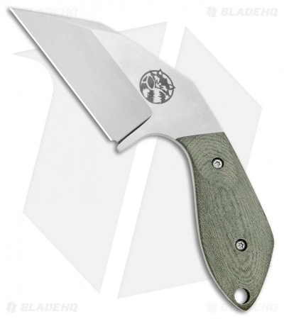 Aaron Frederick/Trash Panda Knives F-Off Fixed Blade OD Green Micarta (3.1" SW) 3 Aaron Frederick/Trash Panda Knives F-Off Fixed Blade OD Green Micarta (3.1" SW)