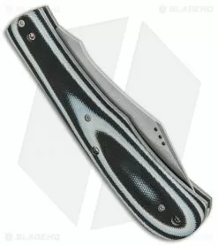 Aaron Frederick / Trash Panda Knives Kit Slip Joint Black/Gray G-10 (3.5" SW) -Avokelavavat Sales Store Aaron Frederick Trash Panda Kit Bowie SJ Black Gray G 10 BHQ 92374 jr side