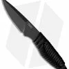 Acta Non Verba Knives P100 Fixed Blade Knife Black Paracord (3" Black)