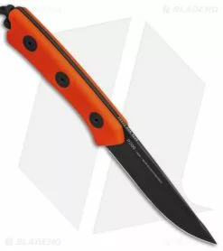 Acta Non Verba Knives P200 Fixed Blade Knife Orange G-10 (4" Black) ANVP200-019 7 Acta Non Verba Knives P200 Fixed Blade Knife Orange G-10 (4" Black) ANVP200-019 -Avokelavavat Sales Store Acta Non Verba Knives P200 Fixed Blade Knife 3in Black BHQ 139197 td spine